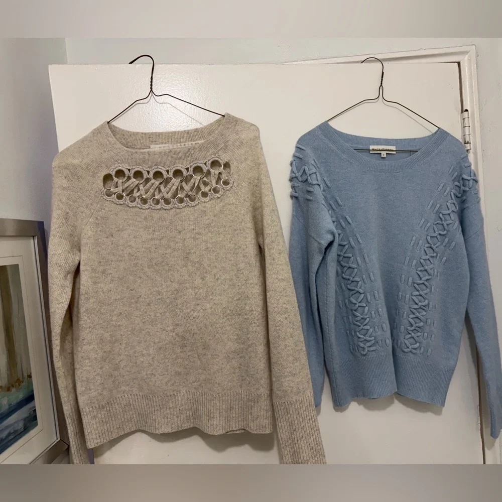Two White + Warren Cashmere Sweaters (2 pieces) - Picture 7 of 12